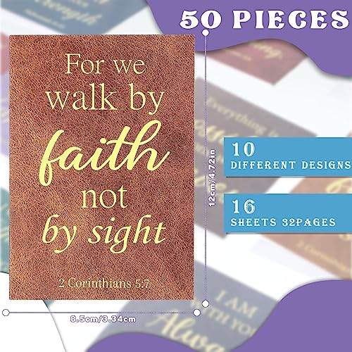CHENGU 50 Pack Christian Notebooks Prayer Journals Bulk, Vibrant Style - style: Vibrant Style