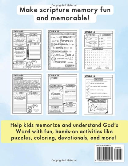 Bible Verse Workbook for Kids Ages 8-12: 20 Key Scriptures to Learn, Read, Color, and Remember (Volume 1)