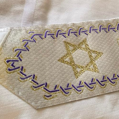 tallit lady Purple prayer shawl Christian woman jewish cloth scarf (72 * 22inchi)