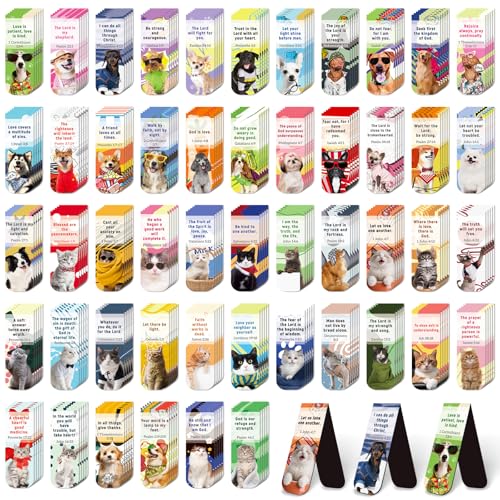 Bible Magnetic Bookmarks Christian Magnet Bookmark Clips - color: 100-bible Cat & Dog