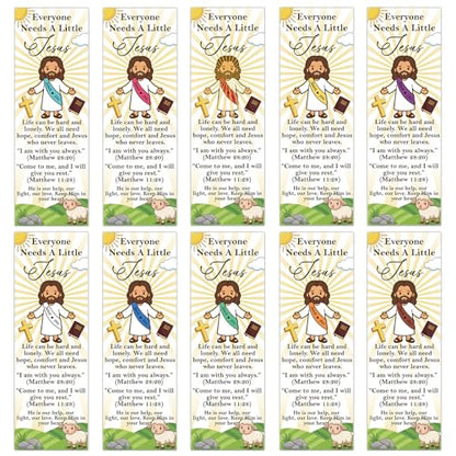 Jesus Loves You Figures Bookmarks - Cosmisun 200 Pcs Christian Religious Bookmark Paper Bible Verse Book Marks Page Marker Gifts for Women Men Sunday School Church Book Lovers Reading Party Rewards - color: Jesus Loves You