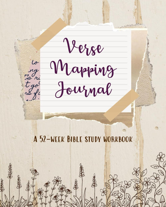 Verse Mapping Journal: A 52-week Bible study workbook