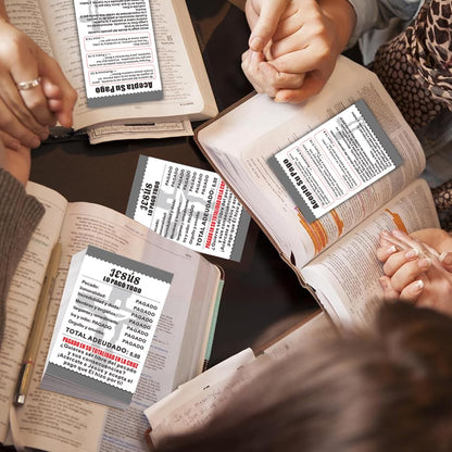 200 Pcs “Jesus Paid It All” Spanish Gospel Tract Cards – Double-Sided Christian Evangelism Cards with Sin Receipt Design, Bible Verse Postcards for Faith Sharing and Outreach