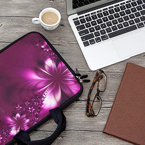 RICHEN 10 inches Messenger Bag Carrying Case Sleeve with Handle Accessory Pocket Fits 7 to 10-Inch Laptops/Notebook/ebooks/Kids tablet/Pad (7-10.2 inch, Flowers) - color: Flowers, size: 7-10.2 inch