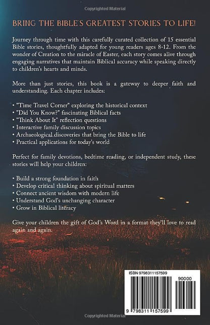 Short Bible Stories for Kids: A Collection of Essential Stories with Discussion Points, Activities and Questions for Young Readers