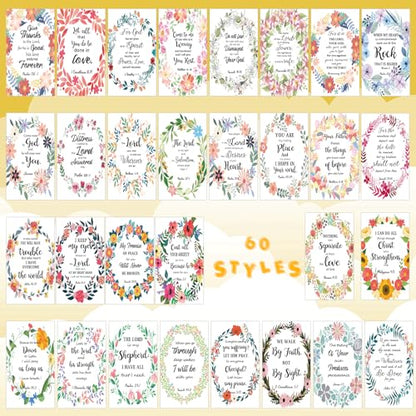 Estune 240 Pcs Bible Verse Cards bulk with Full Scripture, Fresh Style - style: Fresh Style