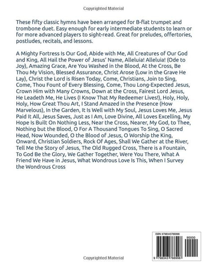 50 Greatest Hymns for Trumpet and Trombone Duet