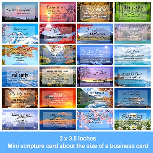 300 Pcs 50 Styles Prayer Cards Bulk Bible Verse Card Inspirational Scripture Cards with Bible Verses Motivational Encouraging Christian Card for Women Men Mini Business Religious Christian Gifts - size: 50 Styles 300Pcs