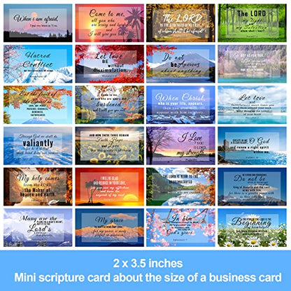 300 Pcs 50 Styles Prayer Cards Bulk Bible Verse Card Inspirational Scripture Cards with Bible Verses Motivational Encouraging Christian Card for Women Men Mini Business Religious Christian Gifts - size: 50 Styles 300Pcs