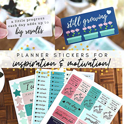 Planner Stickers - Set of Over 1,000 Planner Stickers - 20 Sheets of Colorful Stickers - Busy Bee Planners