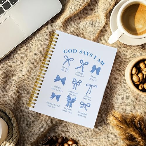 Christian Blue Journal Notebook,Bible Study Journal for Women - color: Blue