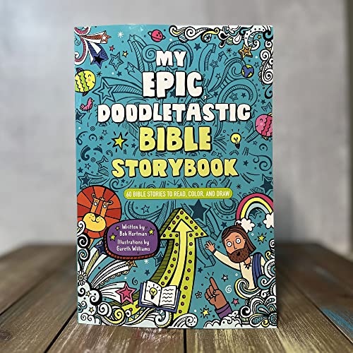 My Epic, Doodletastic Bible Storybook: 60 Bible Stories to Read, Color, and Draw