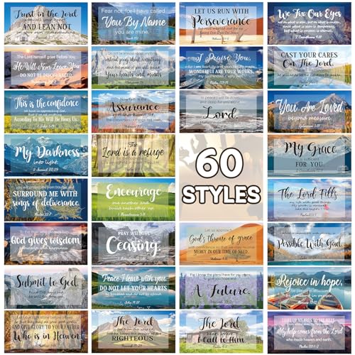 Estune 240 Pcs Bible Verse Cards bulk with Full Scripture, Vintage Style - style: Vintage Style