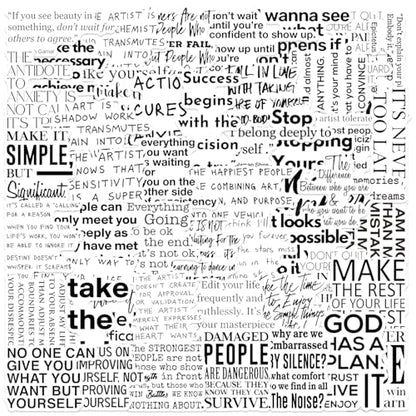 50pcs Black and White Inspirational Phrase Stickers,Water Bottles Laptop Scrapbooking Notebooks Cars Bumpers Bikes Bedroom Travel Case Motorcycle Snowboard - color: Black and White