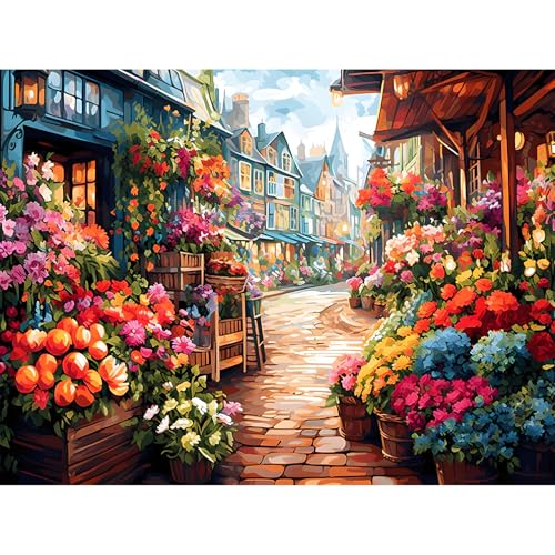 Diamond Art Kits for Adults, Flowers Diamond Painting Kit, 12x16 Inch - color: CYDP1P12
