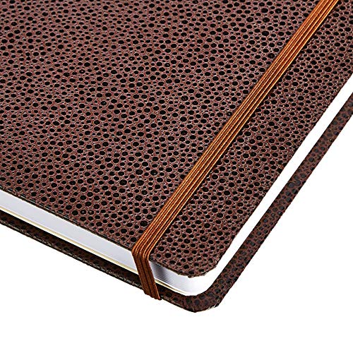 Amazon Basics Shagreen Hardcover Journal for Writing, Note Taking and Journaling with Elastic Band, 2-Pack