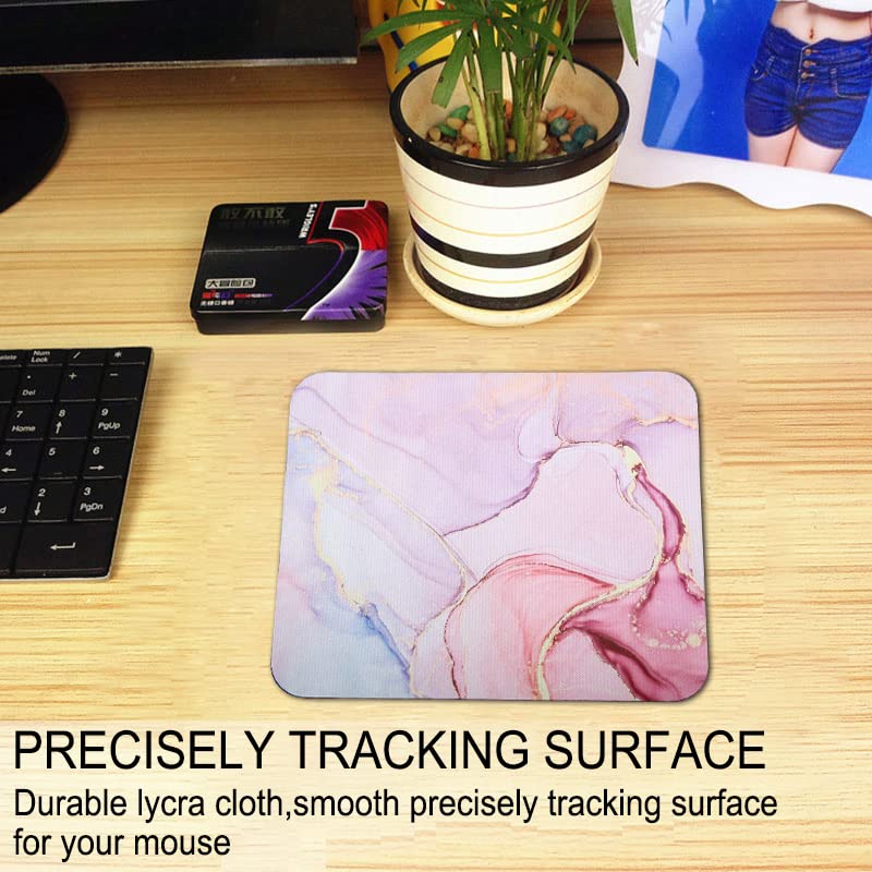 Small Mouse Pad Mouse Mat for Desk Laptop Computer(Marble 9) - color: Marble 9