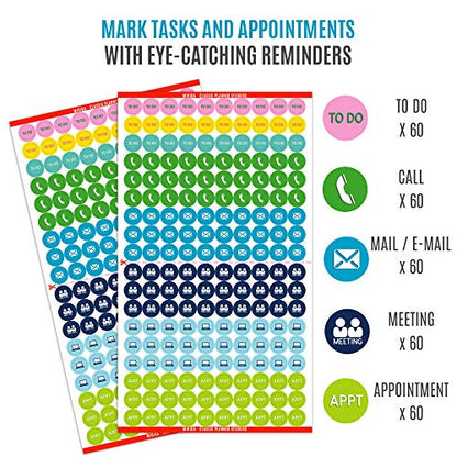 Mirida Planner Stickers, 1867 Daily Icons for Journal & Calendar