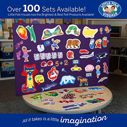 Little Folk Visuals Beginners Bible: Daniel Precut Felt Pieces, 16 Pieces Set