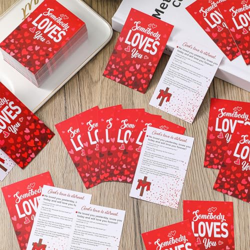 200 Pcs Gospel Tracts Salvation Cards KJV,Somebody Loves You - style: Somebody Loves You