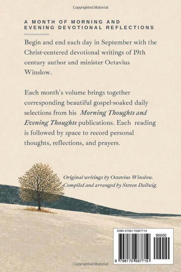 Morning & Evening with Octavius Winslow - September: Daily Readings from Morning Thoughts and Evening Thoughts with Space to Journal