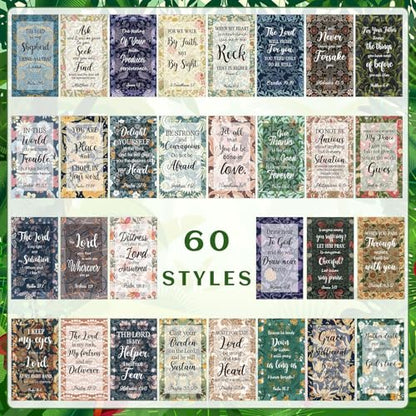 Estune 240 Pcs Bible Verse Cards bulk with Full Scripture, Elegant Style - style: Elegant Style