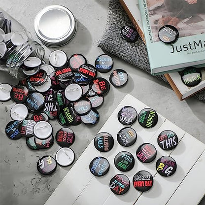 Yinkin 240 Pcs Button Pins, Classroom Rewards - style: Classic