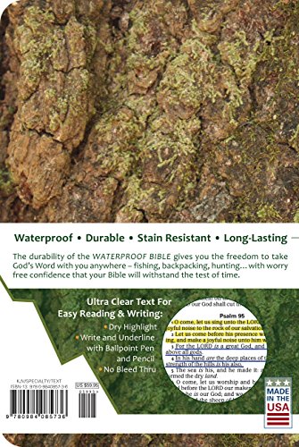 Waterproof Bible - KJV - Camoflage