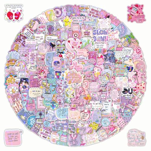 200 Pcs Mental Health Stickers Set Mental Health Matters Awareness Therapist Sticker Vinyl Waterproof Positive Quote Stickers for Water Bottles Laptops Journal Computer - color: Mental Health