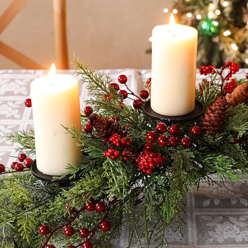 Cindeer Christmas Centerpiece 30 Inch LED Candle Holder, Classic - style: Classic