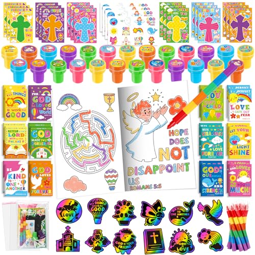 BenLouis Christian Party Favors Prizes Bulk for Kids（12set Verses） - style: Bible Verses