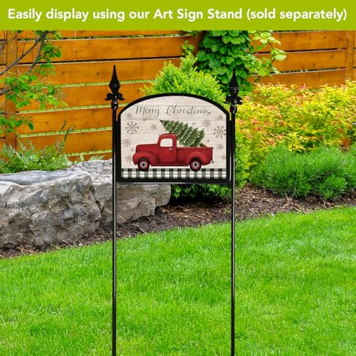 Briarwood Lane Art Sign 8.25x10.25 Merry Christmas Pickup Truck - color: Merry Christmas