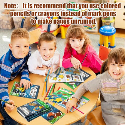 24Pcs Football Coloring Books Sport Themed DIY Color-in Pages - color: K-Football
