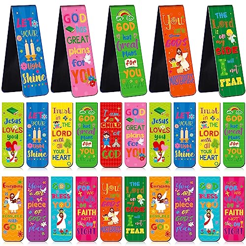 Harloon 48 Pcs Christian Bookmarks Bible Verses Magnetic Bookmarks,Cute - style: Cute