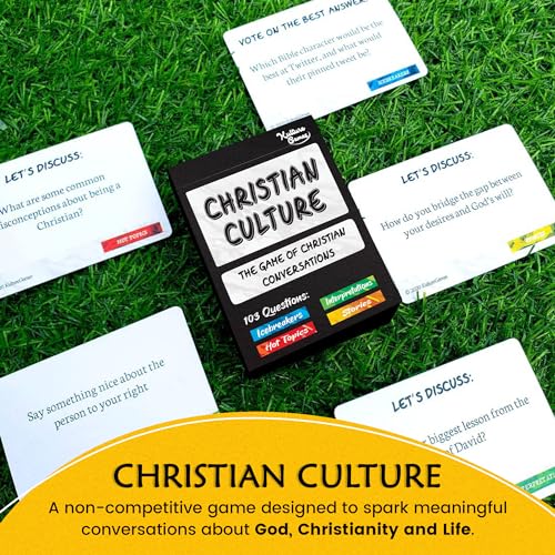 Kulture Games Christian Culture - The Game of Conversations - Fun & Thought Provoking Starters About God, Christianity & Life - Cards for Bible Study or Youth Groups