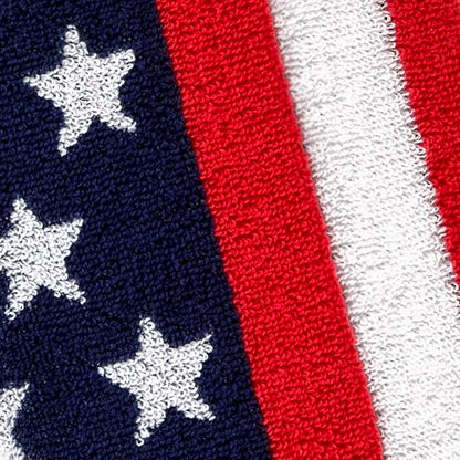 SKL Home American Flag Hand Towel Set-2pc, 100% Cotton, Reversible, Multi - color: American Flag