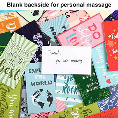 Outus 120 Pcs Motivational Encouragement Inspirational Card Boho Rainbow - style: Bright Style