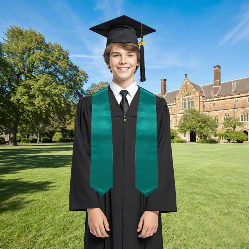Newrara Graduation Stole - color: Emerald Green