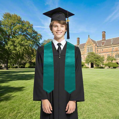 Newrara Graduation Stole - color: Emerald Green