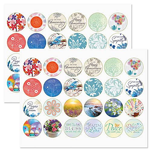 Current Greeting Cards with Matching Envelope Seals - color: Faith