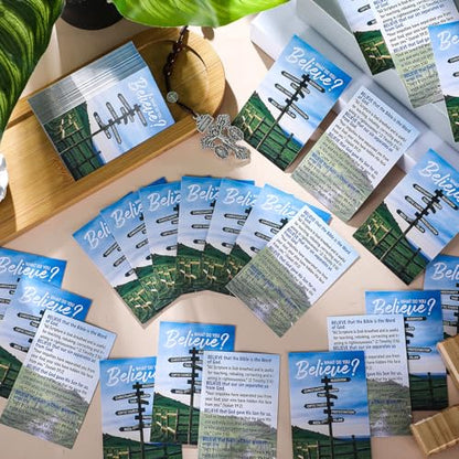 200 Pcs Gospel Tracts Salvation Cards,Believe - style: Believe