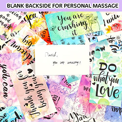 Outus 120 Pcs Motivational Encouragement Inspirational Card Boho Rainbow - style: Positive Style