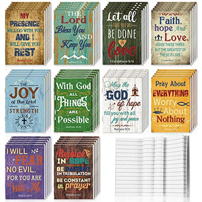 CHENGU 50 Pack Christian Notebooks Prayer Journals Bulk, Vintage Style - style: Vintage Style