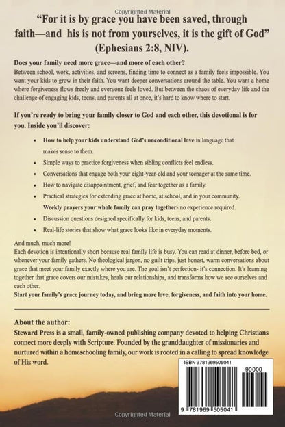 Abundant Grace Weekly Family Devotional for Kids, Teens, and Parents: 52 Devotions to Deepen Bonds with Each Other and the Bible Through Prayer to ... Word in 5 Minutes a Week (Grace Devotionals)