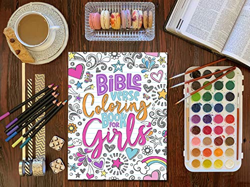 Bible Verse Coloring Book for Girls