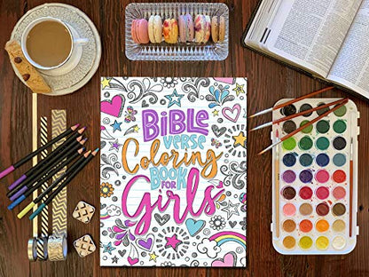 Bible Verse Coloring Book for Girls