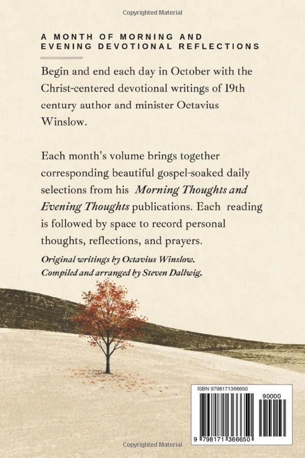Morning & Evening with Octavius Winslow - October: Daily Readings from Morning Thoughts and Evening Thoughts with Space to Journal