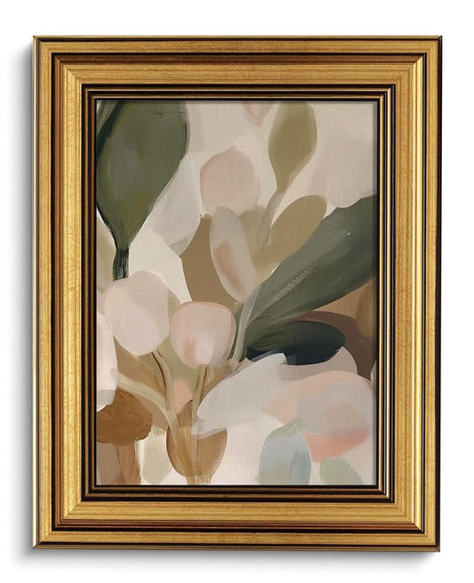 Gold Framed Botanical Wall Art Vintage Floral Wall Decor Boho Canvas Art - color: Gold Framed-06, size: 8x10in
