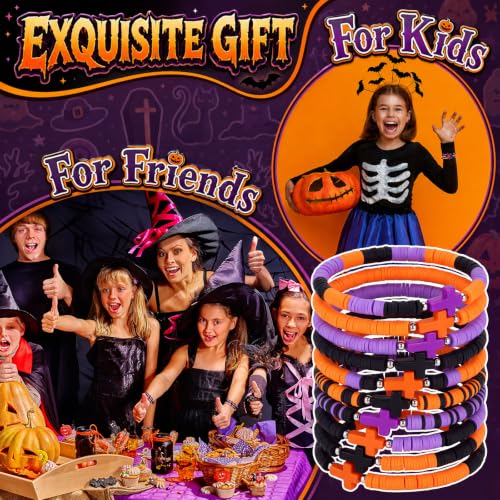 Landical 30/50/100 Cross Bracelets Bulk Jesus Women - color: Halloween