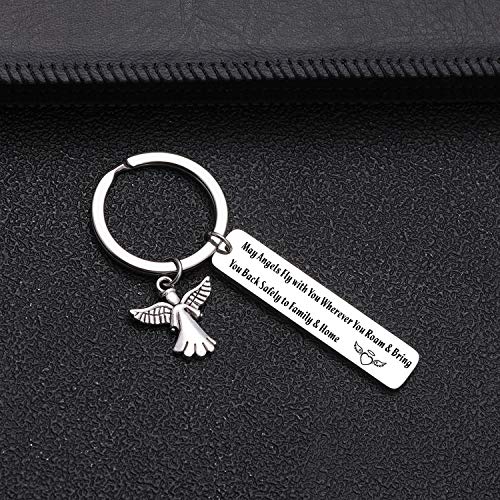 Keytells New Driver Gifts Keychain, Travel Keychain For Pilot, Flight Attendant Gifts